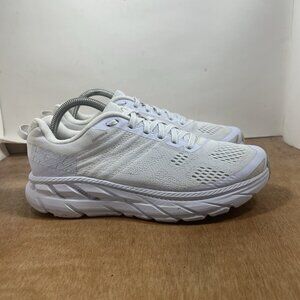 Hoka One Clifton 6 Womens Size 8.5 White Running Shoes Sneakers